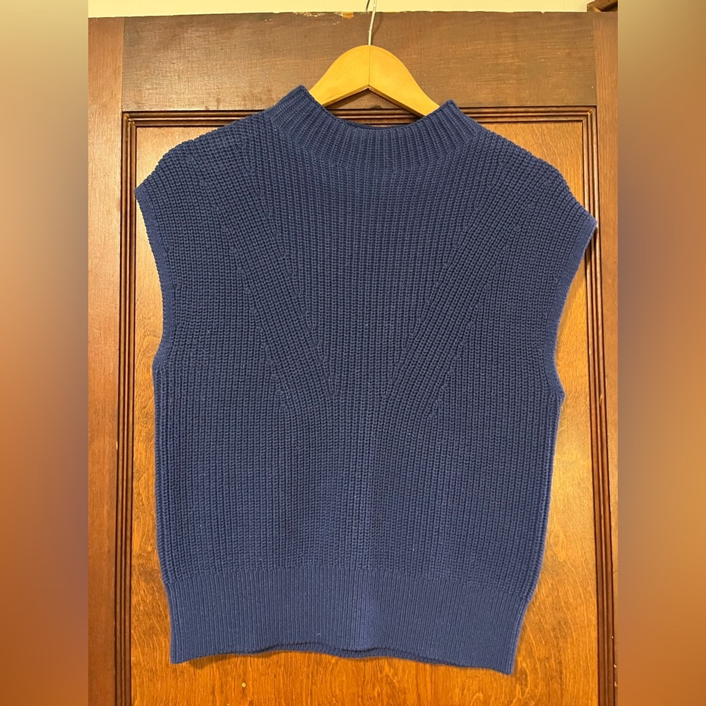 LOFT Navy Knit Top